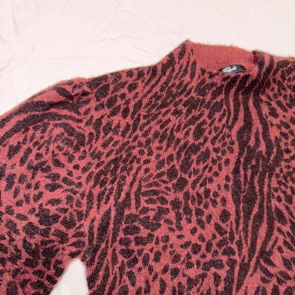 Rails Genevieve animal-print wool-cashmere sweater - Size Small - Picture 7 of 10